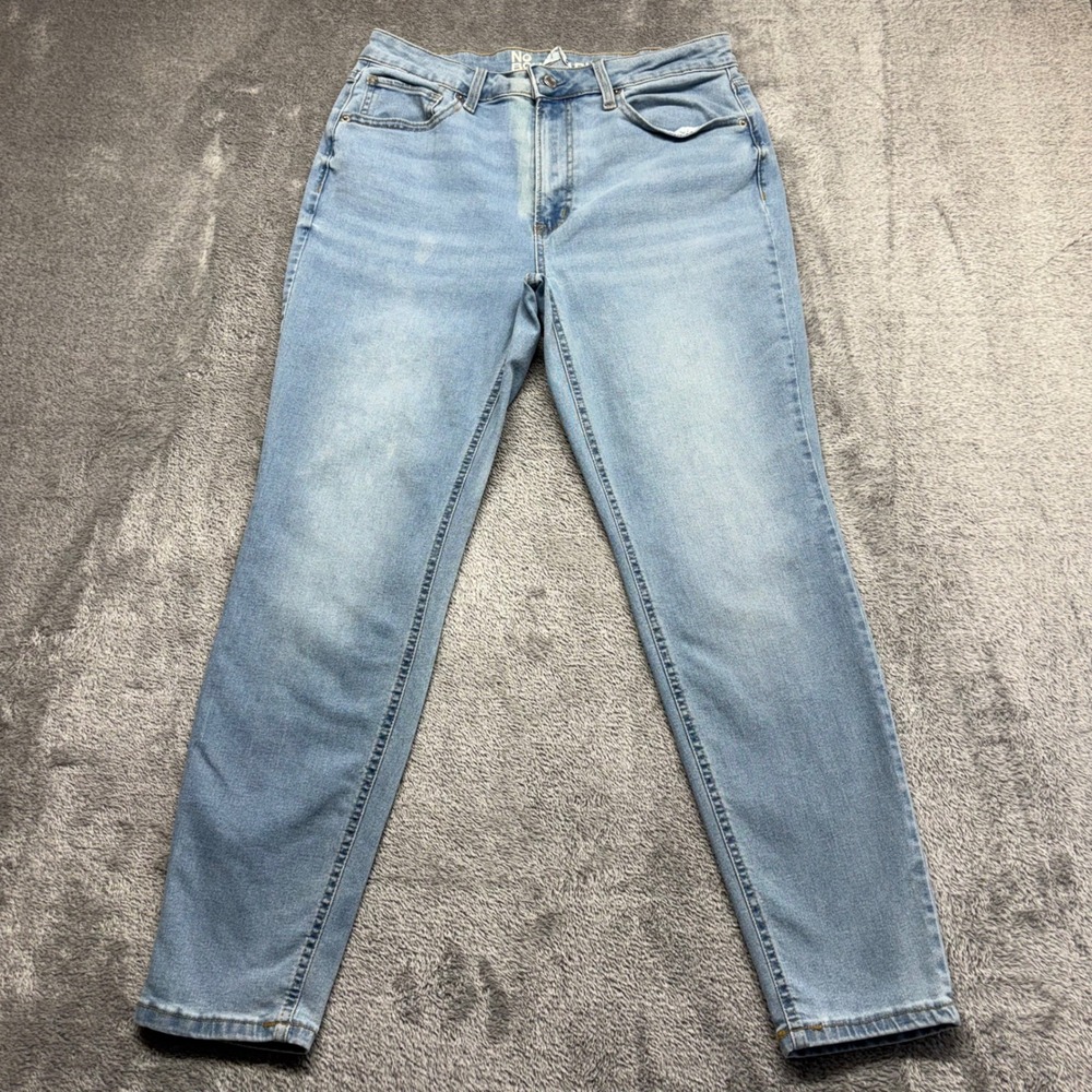 No Boundaries Skinny Jeans‎ Women Size 12 Light Blue Good High Rise Zip Fly